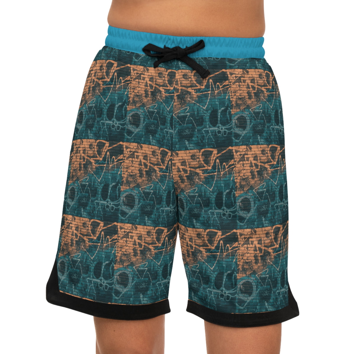 Cyan Glow Hoop Shorts